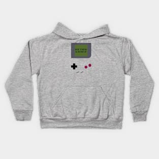 Nostalgic Retro Gamer Vibes with Classic Game Boy Art Kids Hoodie